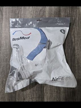 ResMed AirFit F10 Full Face Mask 63103 Large (Sealed But Small Tear In Bag)